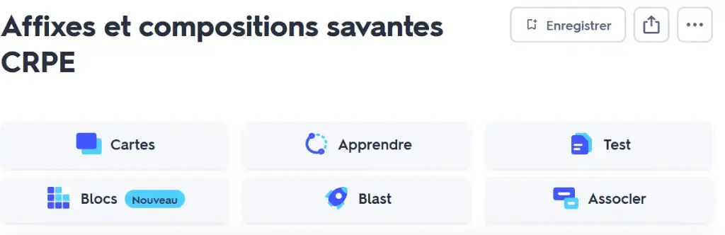 Quiz affixes et compositions savantes - CRPE
