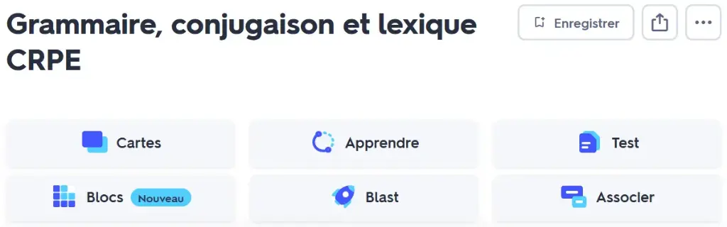 Quiz écrit français - CRPE