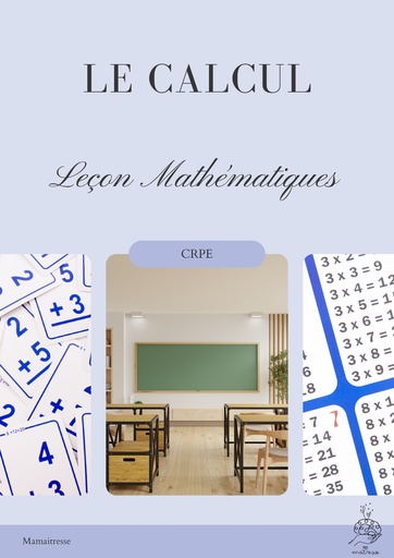 Le calcul - épreuve de leçon